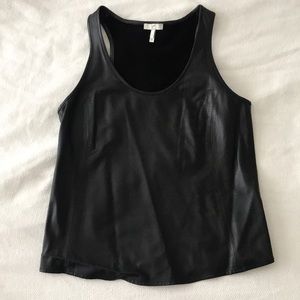 Joie leather tank top size small